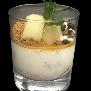 pannacotta van peren en speculoos